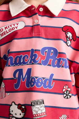 %100 Pamuk Hello Kitty Sweatshirt K_z _ocuk - Defacto фото 4