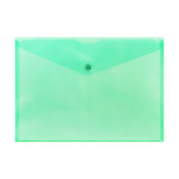 Набор папок-конвертов на кнопке 10 штук, А4, 150 мкм, Calligrata Standard, прозрачные, микс