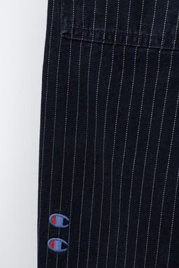 CHAMPION ® X ZARA STRIPED SKATER JEANS фото 5