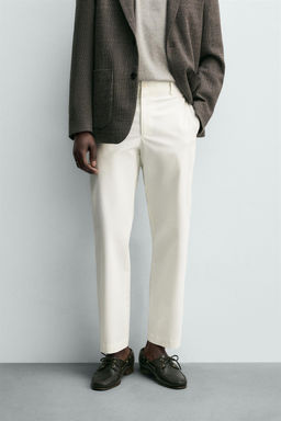 PANTAL?N CHINO REGULAR FIT / Blanco roto - Zara фото 2