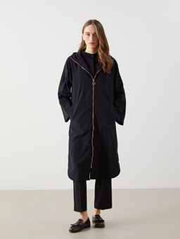 Kap??onlu D?z Oversize Kad?n Tunik