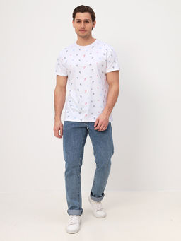 Футболка мужская короткий рукав GREG G145-PP4T-LT1857 (белый)  фото 5