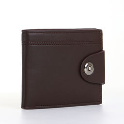 Портмоне мужское на магните, коричневое