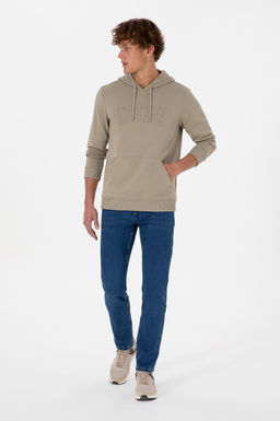 Erkek A__k Haki Basic Sweatshirt Sepette S_rpriz _ndirim - U.s. polo assn фото 4