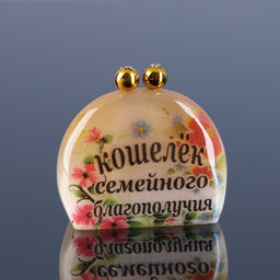 Фигурка - оберег «Кошелёк семейного благополучия», 4×4.5 см селенит