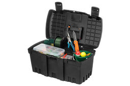 Ящик для инструментов 46*25*23,5 см "Техникер" с внутр. пространством, черный (BR3748ЧР)