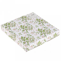 Флора Тарелка мелкая фарфоровая 200х200х30мм, с деколью, ассиметричная форма, в коробке (Китай) - Домашняя Мода фото 6