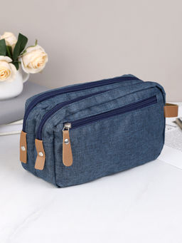 Косметичка 10х25х15 см синий / XN-019BLU /уп 150/ мужская Подарок к 23 февраля