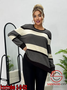 Кофта оверсайз в полоску - Bruno фото 7