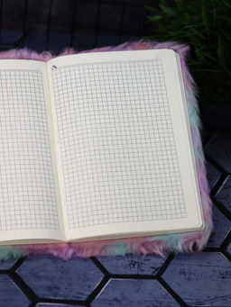 Блокнот плюшевый "Rainbow lama", 21,5х15 см, плотность 80 гр.