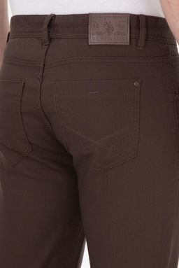 Мужские коричневые брюки из плотной ткани Неожиданная скидка в корзине - U.s. polo assn фото 6