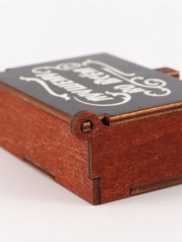 Цена за 2 шт. Коробка подарочная деревянная Лучший во всём 8.5?6?3.5 см