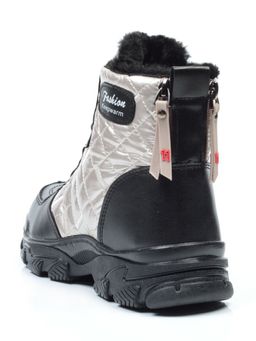 04-2221-4 BLACK Ботинки зимние женские (искусственные материалы) - Фабричный китай фото 8