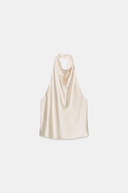 SATIN HALTER TOP - Zara фото 6