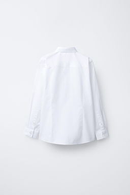 DETACHABLE SATIN BOW TIE SHIRT - Zara фото 3