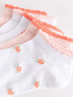 Desenli K?z ?ocuk Patik ?orap 5li