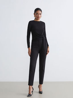 Y?ksek Bel Kad?n Cigarette Pantolon