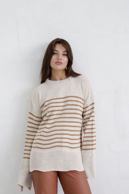 10407 Джемпер удлинённый в полоску - Martichelli фото 11