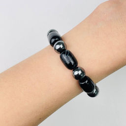 Браслет из Агата и Гематита 20 см