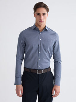 Regular Fit Ekose Gabardin Erkek G?mlek