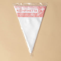 Цена за 2 шт. Кондитерские мешки KONFINETTA, 55 мкм, 30?20 см, 50 шт., прозрачные  фото 4