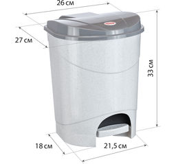 Контейнер для мусора с педалью 11 л арт. М 2891 - Полимербыт фото 4