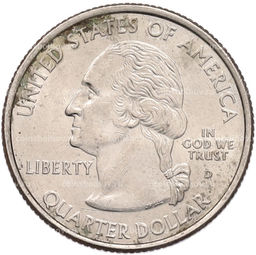 Монета 1/4 доллара (25 центов) 2008 года D США Штаты и территории  Нью-Мехико