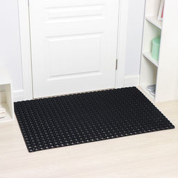 Коврик ячеистый грязесборный, 80×120×1.6 см, чёрный