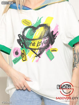 Женская футболка с принтом