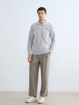 Polo Yaka Erkek Sweatshirt