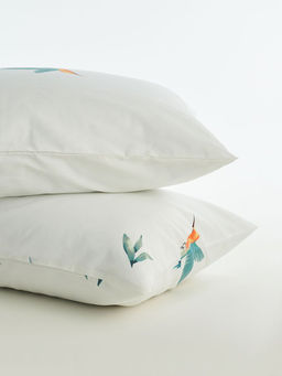 Комплект наволочек бязь - Колибри, цвет белый 50х70