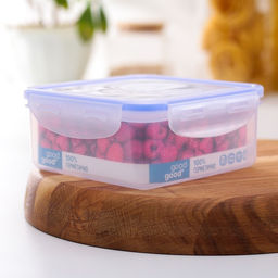 Контейнер для хранения еды Good & Good, 900 мл, с герметичной крышкой, пластик, МИКС