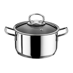 Кастрюля нерж. сталь 26х16 см, 8.0л. Марта, стекл. крышка , "" код.К-100-26-0 (КАТЮША)