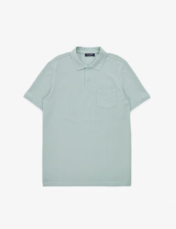 Koyu Mint Regular Fit %100 Pamuk K_vr_lmaz Polo Yaka Basic Ti__rt