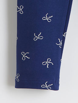 Beli Lastikli Desenli K?z ?ocuk Tayt