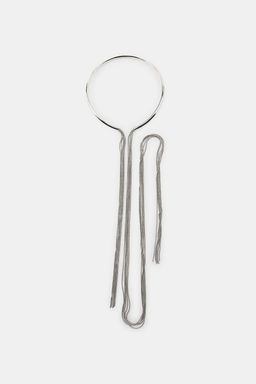METAL FRINGE CHOKER NECKLACE - Zara фото 3