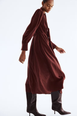 Vestido camisero con lazada - H&m фото 6