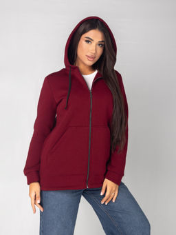 Толстовка женская футер начес 3-х нитка "РОКСАНА" БОРДО