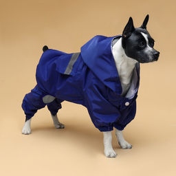 Комбинезон для собак, демисезонный с подкладом, размер ХS (ДС 22, Ог 34 см), синий - Simaland фото 16