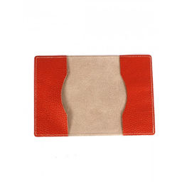 Обложка для паспорта Croco-П-1100 натуральная кожа оранжевый флотер (36) 264578 фото 2