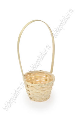 Корзина бамбуковая 13*9 см (SF-7965) бежевый