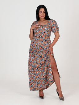 ПЛ-015 (длинное) ПЛАТЬЕ ЖЕНСКОЕ (Коричневый)