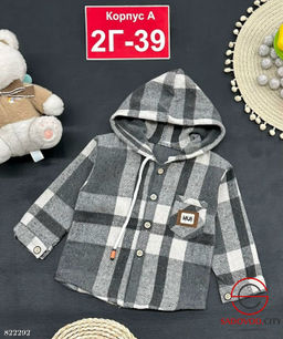 Рубашка для мальчика с капюшоном