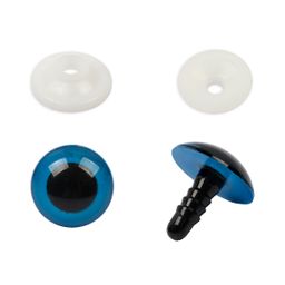 HobbyBe PGKS-18 Глаза кристальные с фиксатором d 18 мм 5 х 2 шт. синий