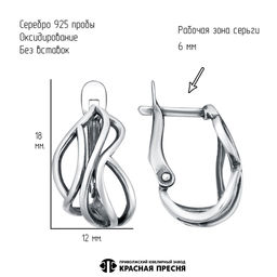 СЕРЬГИ 33017062 - Красная пресня фото 3