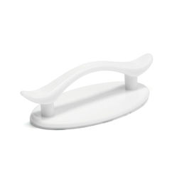 Цена за 2 шт. Ручка мебельная самоклеющаяся CAPPIO, L=95 мм, пластик, цвет белый