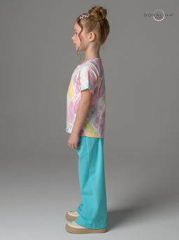 Костюм Лето акварельные сердечки-мята - Sovalina фото 13