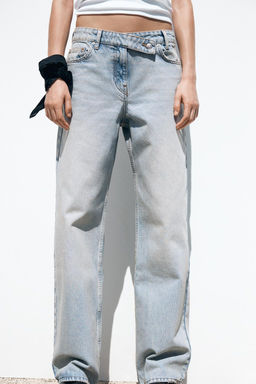 Z1975 STRAIGHT HIGH-WAIST FULL LENGTH JEANS - Zara фото 2