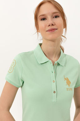 Женское мятное трикотажное платье Неожиданная скидка в корзине - U.s. polo assn фото 2