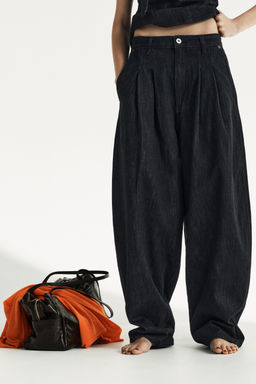 TRF MID-WAIST BAGGY JEANS - Zara фото 2